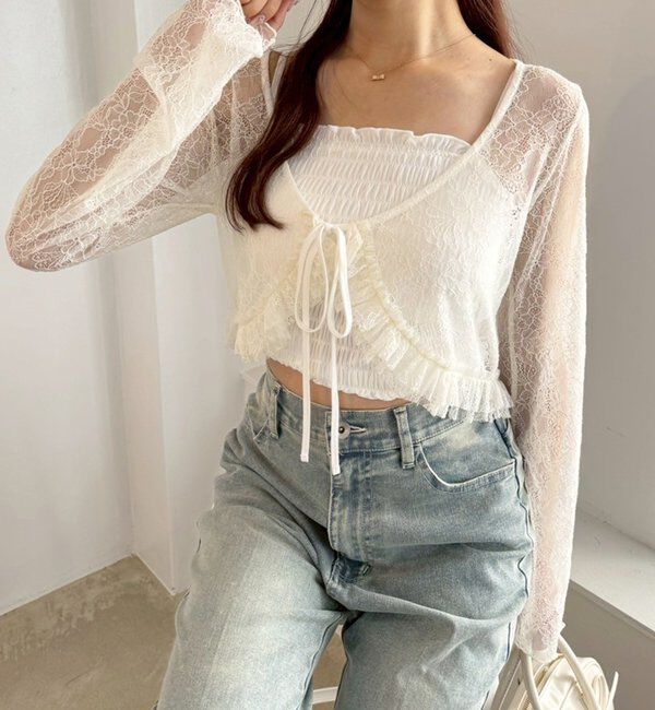  「レースカーディガン」|プルオーバー|