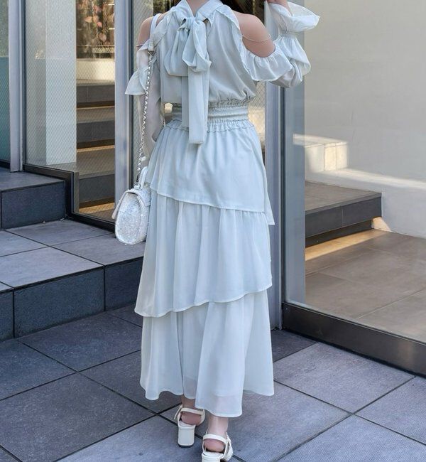  「【Occasion Collection】アメスリティアードワンピ」|ワンピース|