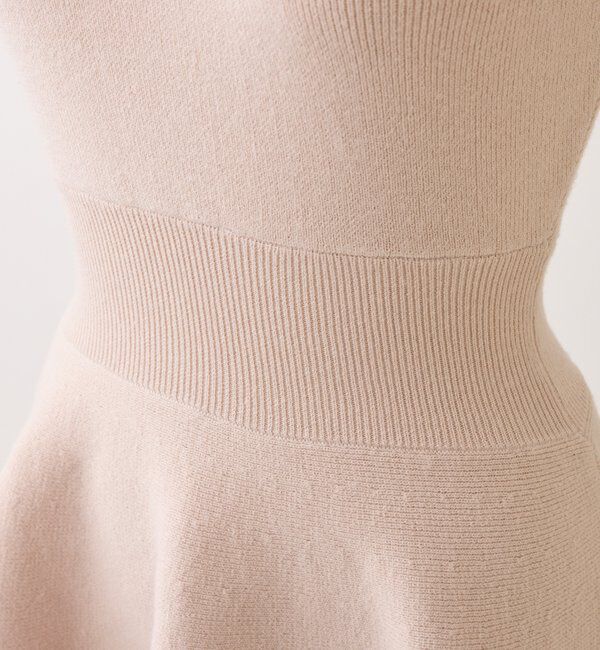  「2wayファザーカーデSET後ろリボンニットミニワンピ」|ワンピース|