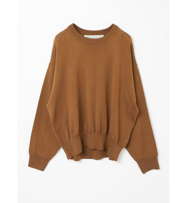 MidiUmi「MidiUmi クルーネックショートプルオーバー」|ニット・セーター|キャメル