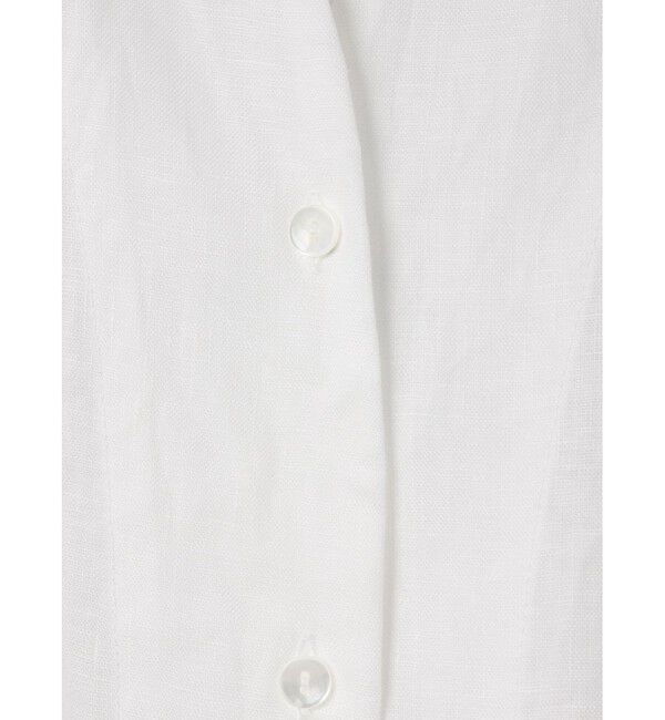 mizuiro ind「mizuiro ind リネンスタンドカラーコクーンシャツ」|シャツ・ブラウス|