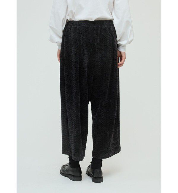 mizuiro ind「mizuiro ind ベロアジャカードタックパンツ」|その他|