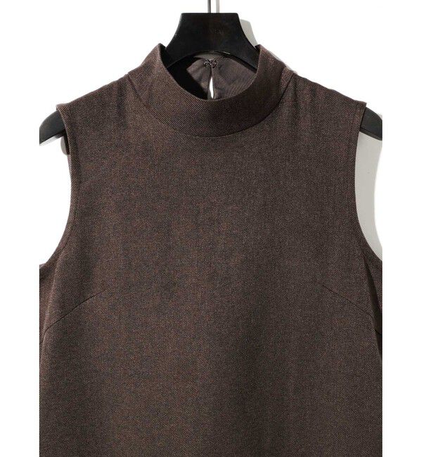 MIDIUMISOLID「MIDIUMISOLID for Ladies ハイネックノースリーブワンピース」|ワンピース|