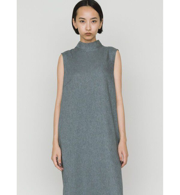 MIDIUMISOLID「MIDIUMISOLID for Ladies ハイネックノースリーブワンピース」|ワンピース|