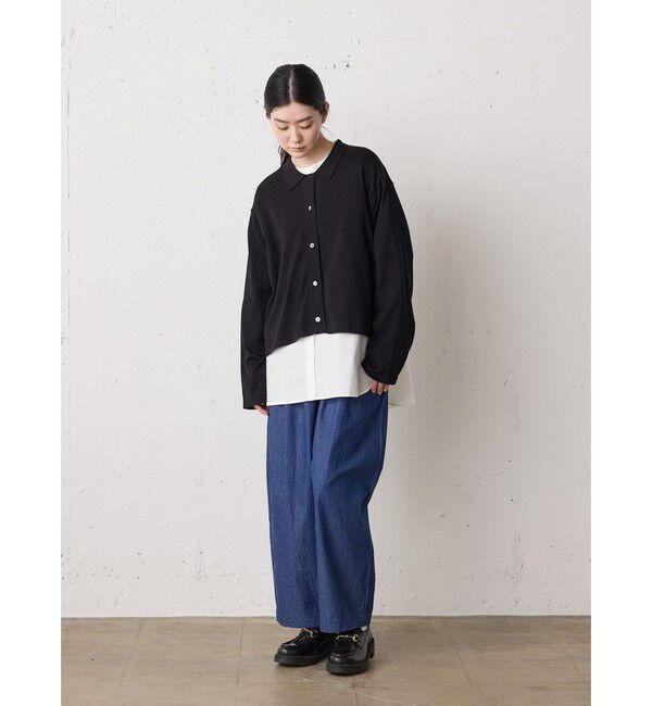 MidiUmi「MidiUmi ニットシャツカーディガン」|カーディガン|