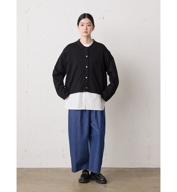 MidiUmi「MidiUmi ニットシャツカーディガン」|カーディガン|