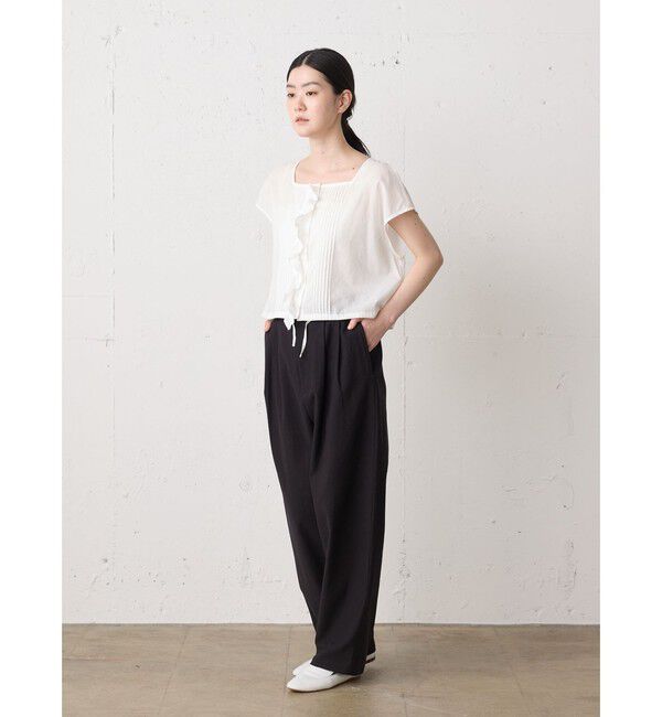 MidiUmi「MidiUmi ピンタックレースベスト」|ベスト・ジレ|