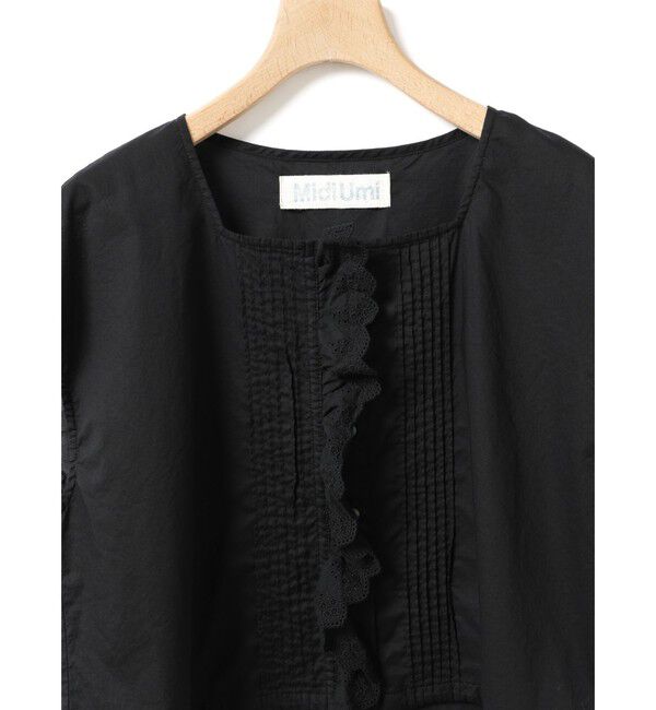 MidiUmi「MidiUmi ピンタックレースベスト」|ベスト・ジレ|