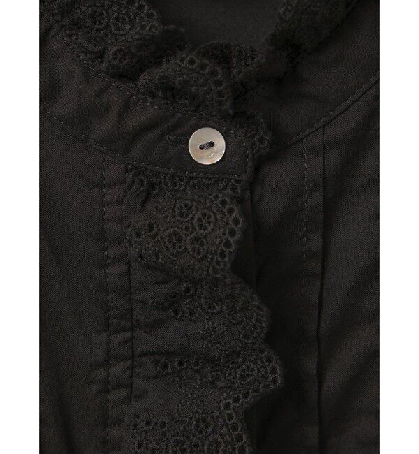 MidiUmi「MidiUmi ピンタックレースシャツ」|シャツ・ブラウス|