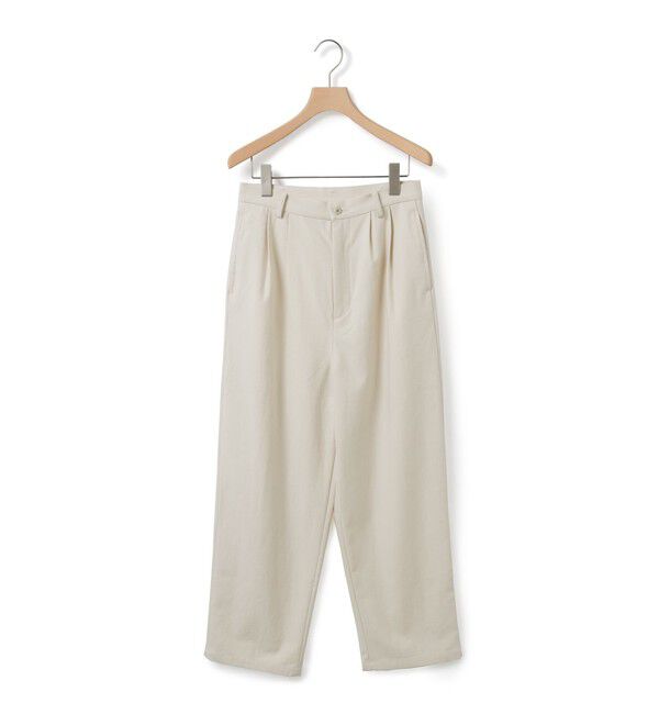 MidiUmi「MidiUmi バックサテンツータックパンツ」|その他|アイボリー