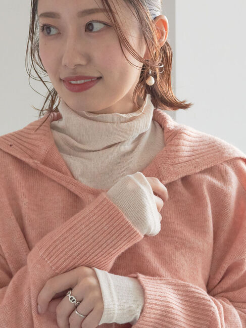 Te chichi「【宮本茉由着用】カラータートルインナー」|Tシャツ・カットソー|ベージュ