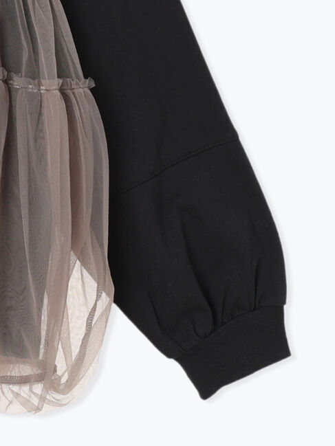 Samansa Mos2「チュールドッキングカットソー」|Tシャツ・カットソー|