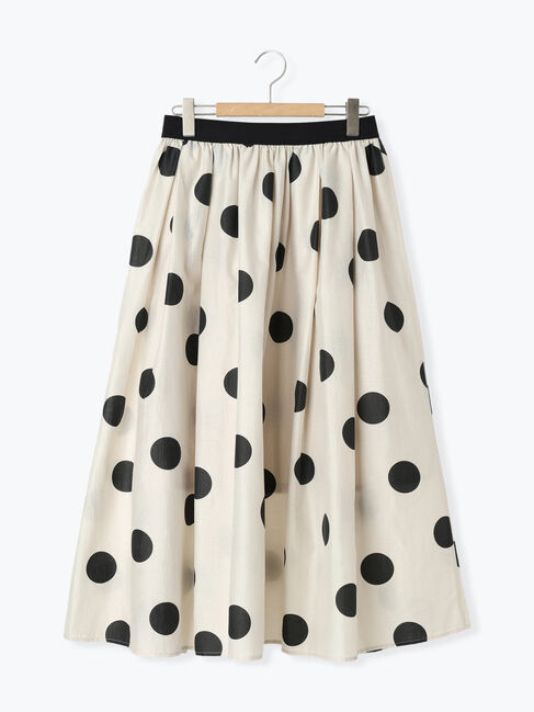 Samansa Mos2「シアードットプリントスカート」|スカート|