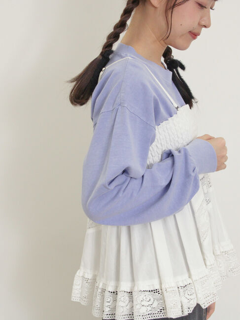 Samansa Mos2「2WAYレースビスチェ」|シャツ・ブラウス|オフホワイト