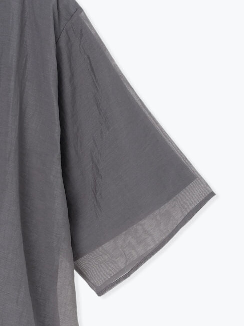 Samansa Mos2 blue「裾バルーンTシャツ」|Tシャツ・カットソー|