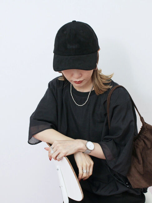 Samansa Mos2 blue「裾バルーンTシャツ」|Tシャツ・カットソー|