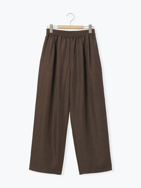 Samansa Mos2 blue「タックイージーパンツ」|その他|