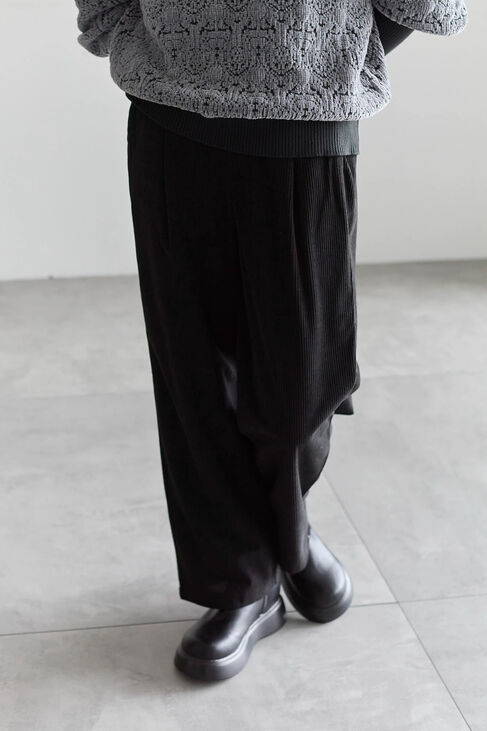 Samansa Mos2 blue「カットコールパンツ」|その他|