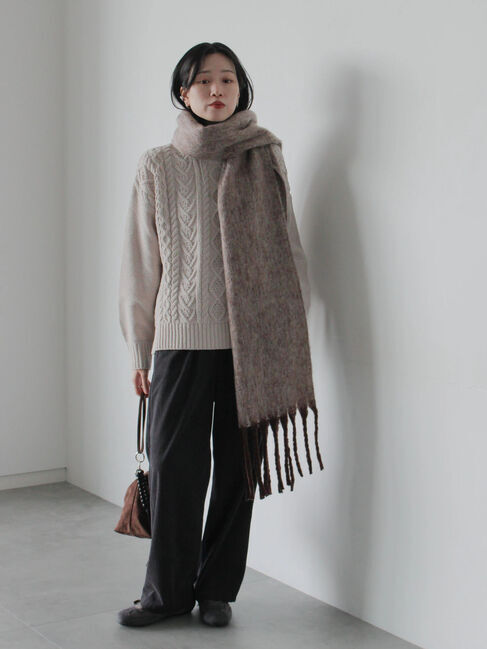 Samansa Mos2 blue「カットコールパンツ」|その他|