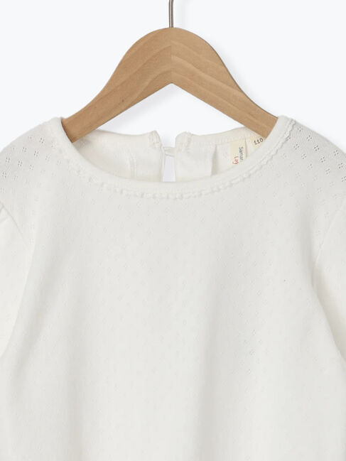 Samansa Mos2 Lagom「パターンメッシュカットソー」|Tシャツ・カットソー|