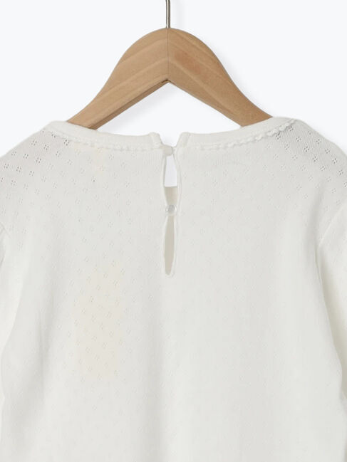 Samansa Mos2 Lagom「パターンメッシュカットソー」|Tシャツ・カットソー|