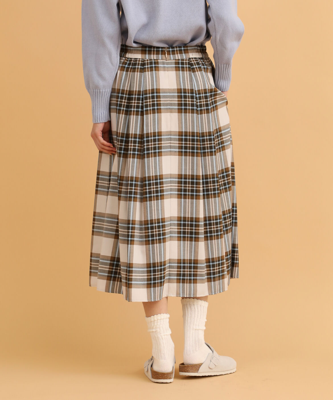 DAY by DAY it&rsquo;s international「サイドギャザータックチェックスカート」|フレア|