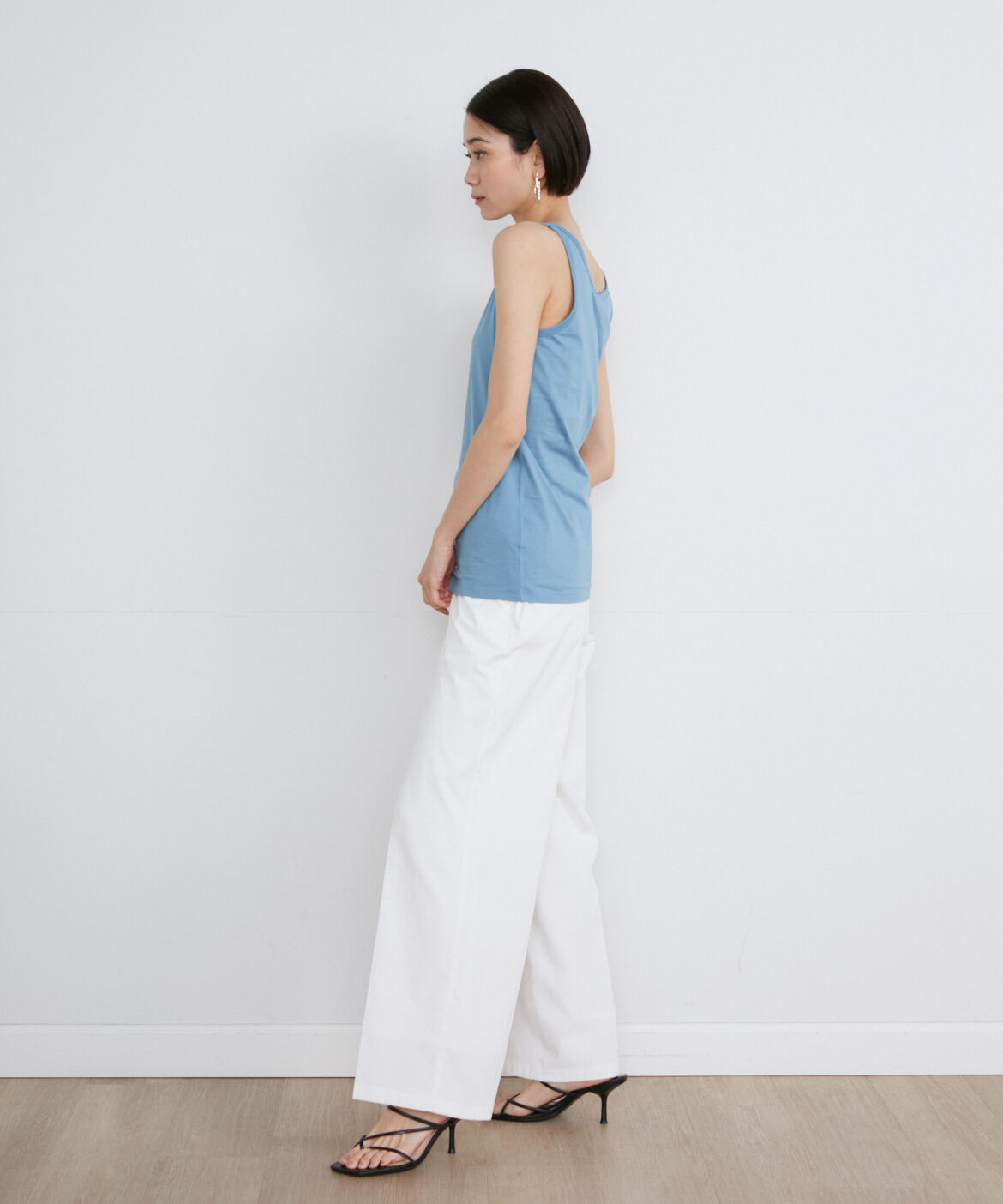 INED「《大きいサイズ》タンクトップ《スビン綿MIX天竺/A-GIRL&rsquo;S 》」|タンクトップ|