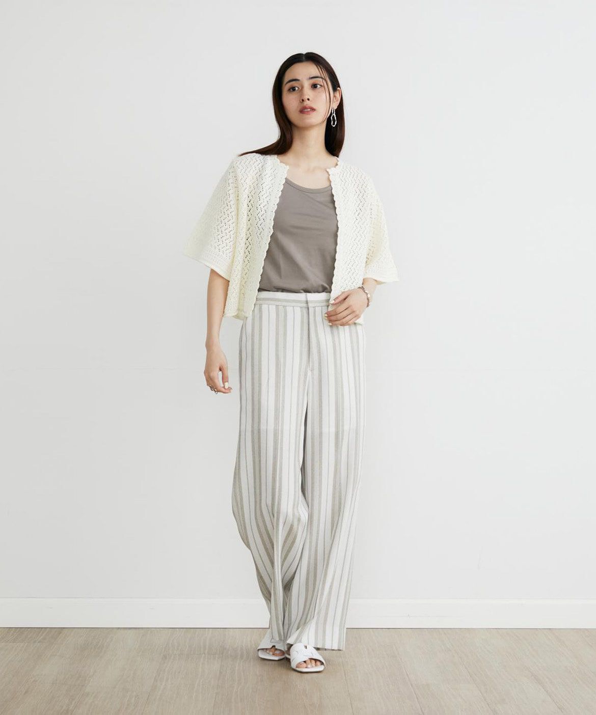 INED「《大きいサイズ》タンクトップ《スビン綿MIX天竺/A-GIRL&rsquo;S 》」|タンクトップ|