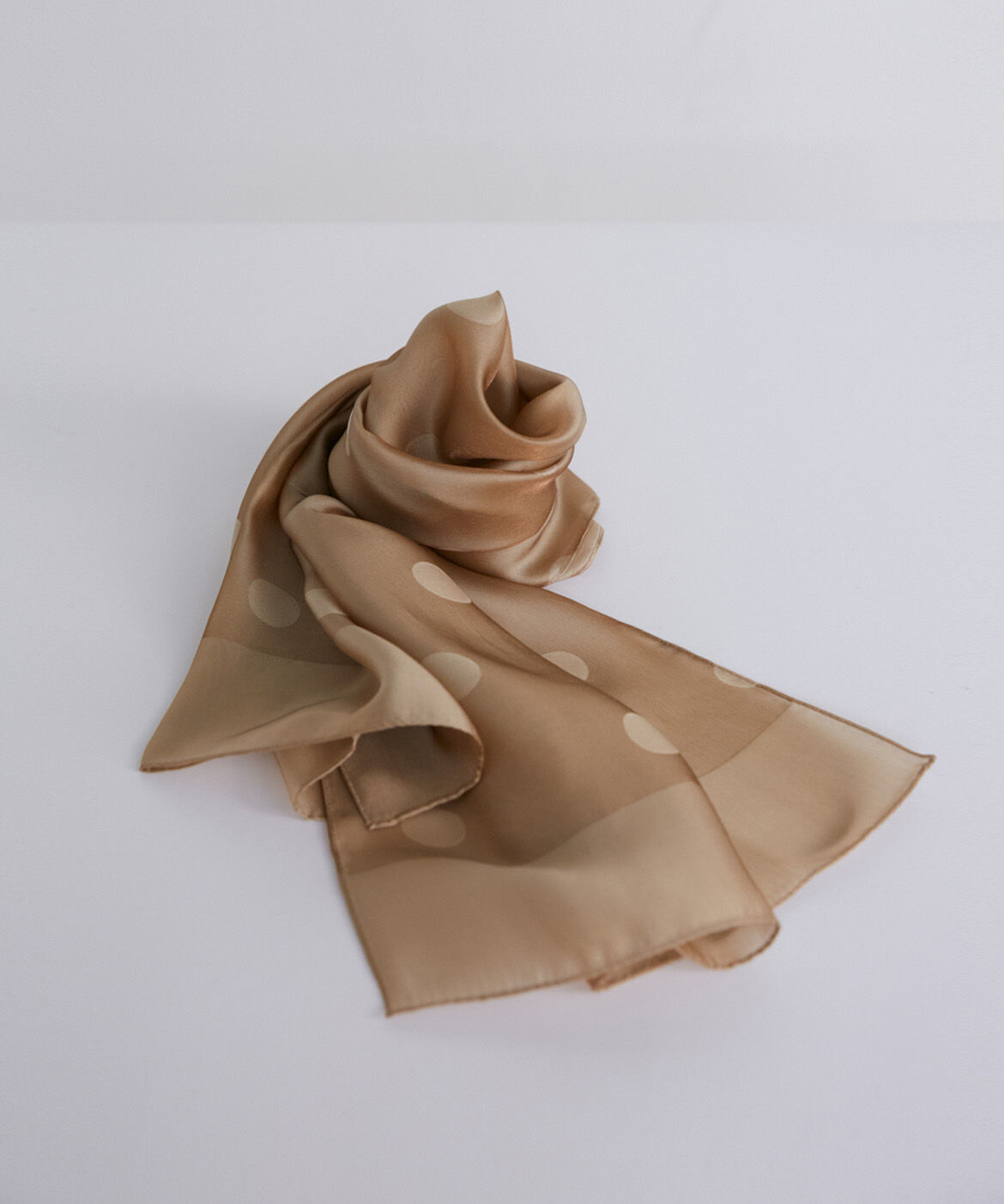 7-IDconcept.「ドット柄スカーフ」|ストール|グレーベージ 3