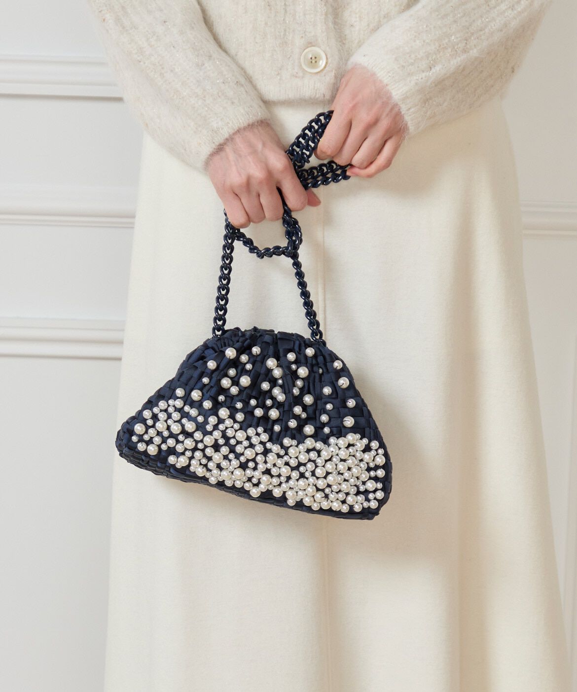 Maglie le cassetto「パールクラッチバッグ《Maria La Rosa》」|クラッチバッグ|