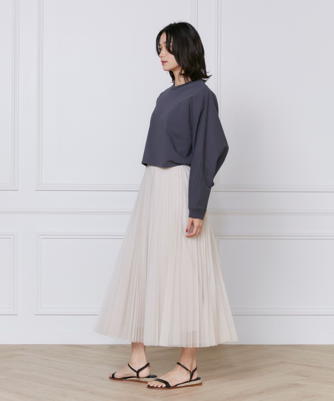INED「チュールプリーツスカート」|スカート|