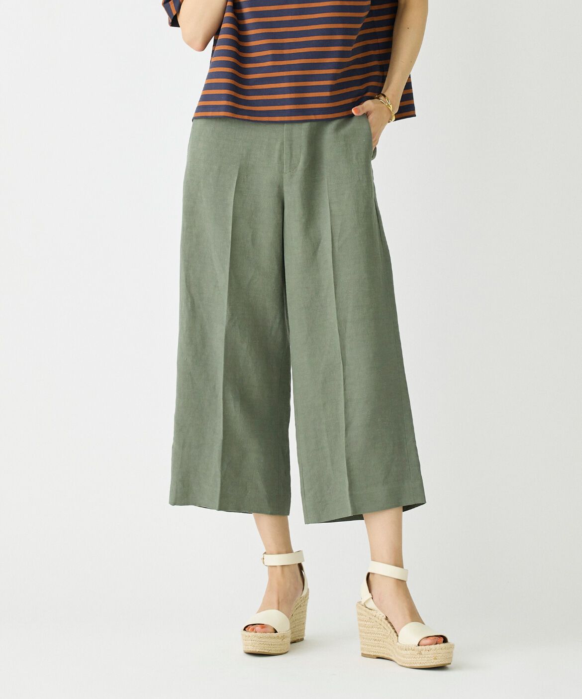 DAY by DAY it&rsquo;s international「ワイドクロップドパンツ」|その他|カーキ3