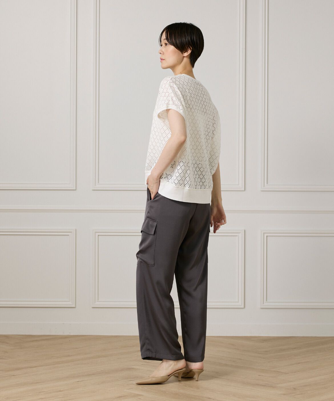 7-IDconcept.「アイレット天竺カットプルオーバー」|Tシャツ・カットソー|