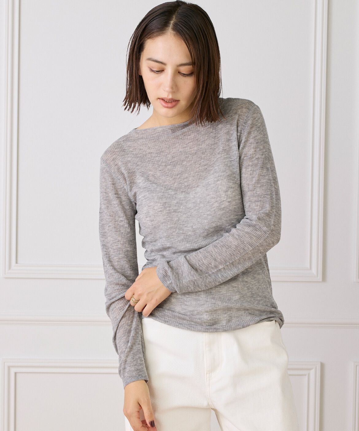 DAY by DAY it&rsquo;s international「モックネックリブニット《Melty air wool》」|ニット・セーター|