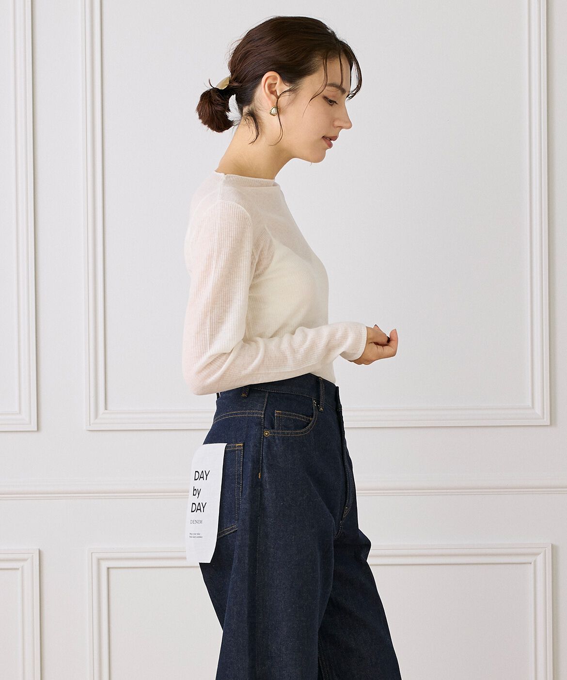 DAY by DAY it&rsquo;s international「モックネックリブニット《Melty air wool》」|ニット・セーター|