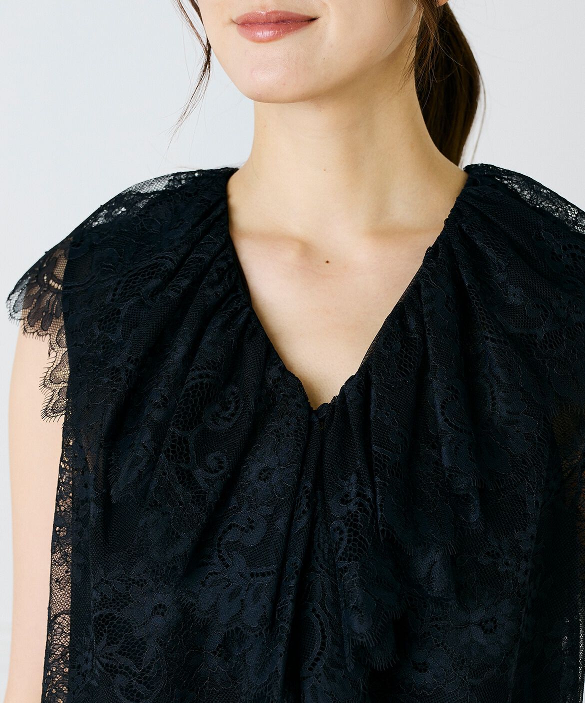 INED「レースベスト」|シャツ・ブラウス|