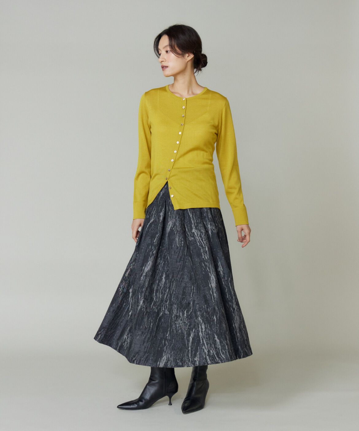 la veille by SUPERIOR CLOSET「アシンメトリーカーディガン」|カーディガン|