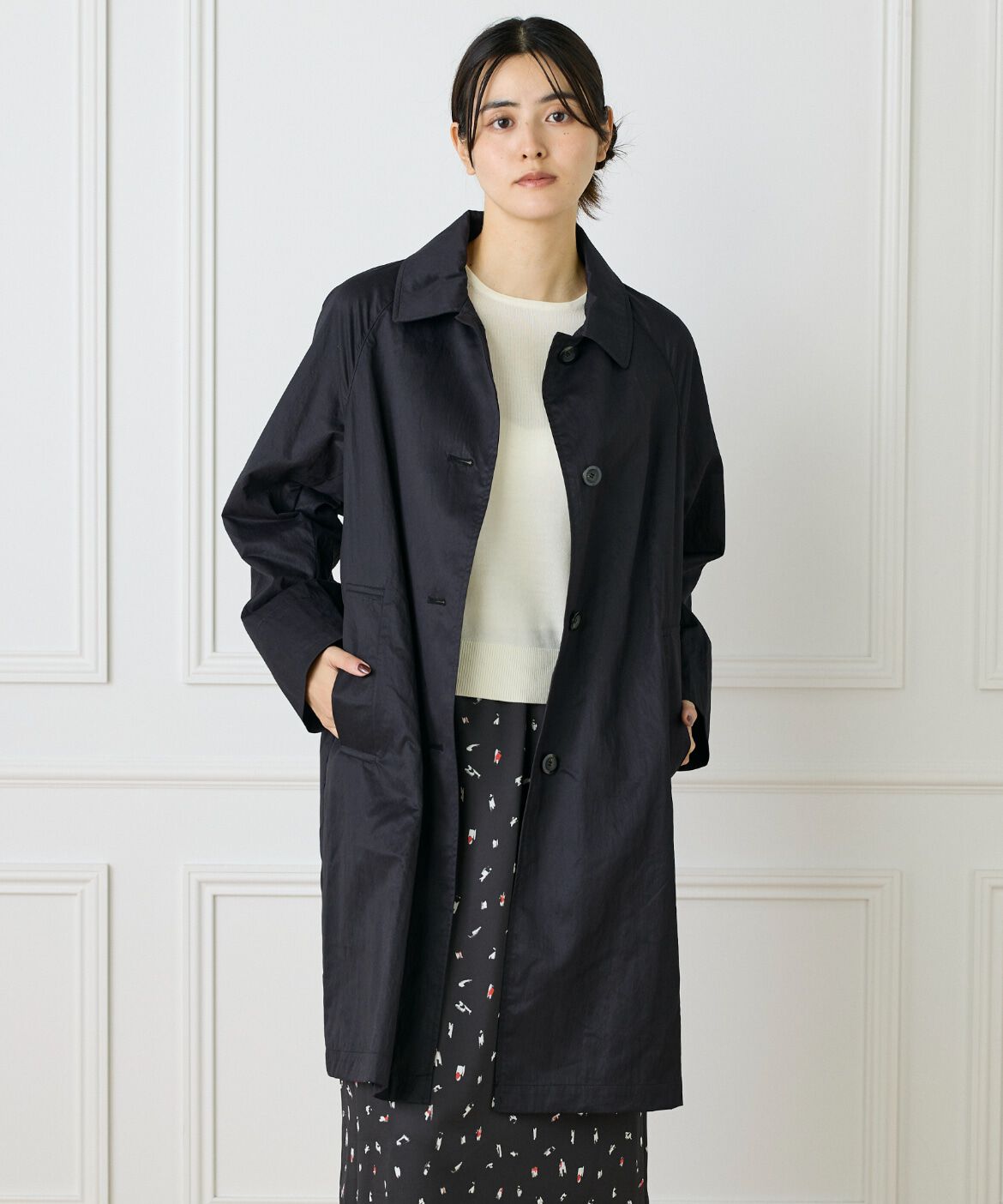 DAY by DAY it&rsquo;s international「ステンカラーコート」|ステンカラーコート|ブラック