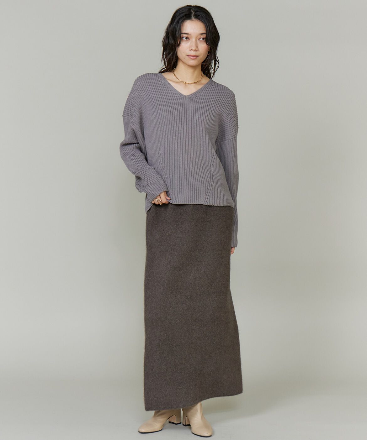 INED「フォックスブレンドタイトスカート《YVON》」|タイト|