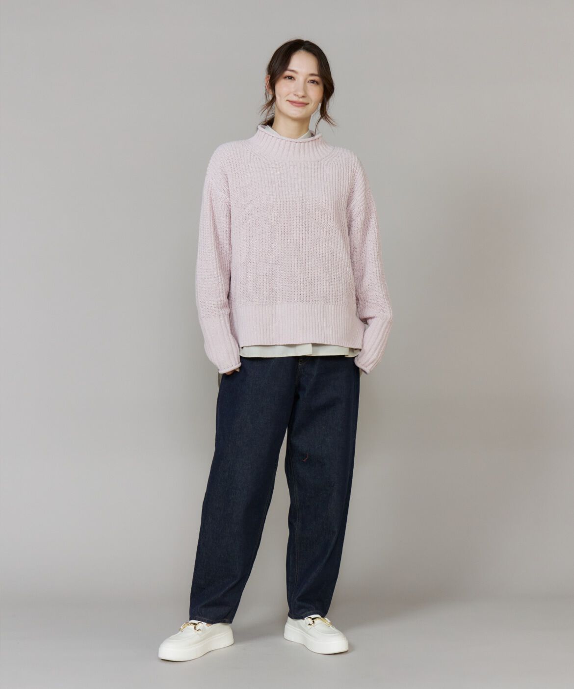 DAY by DAY it&rsquo;s international「ラメモール畦編みハイネックニット」|ニット・セーター|