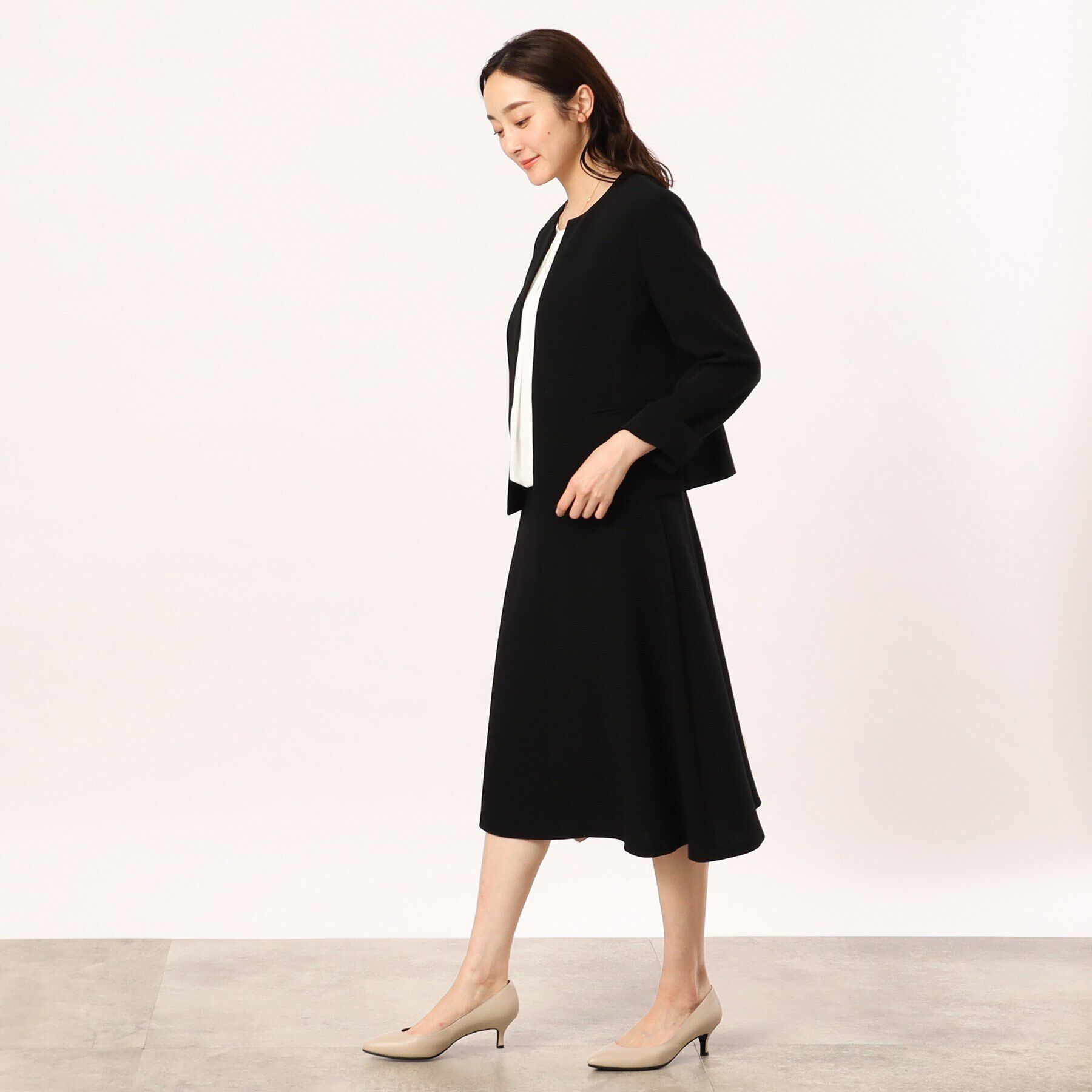 UNTITLED「トリアセエアクロススカート」|スカート|