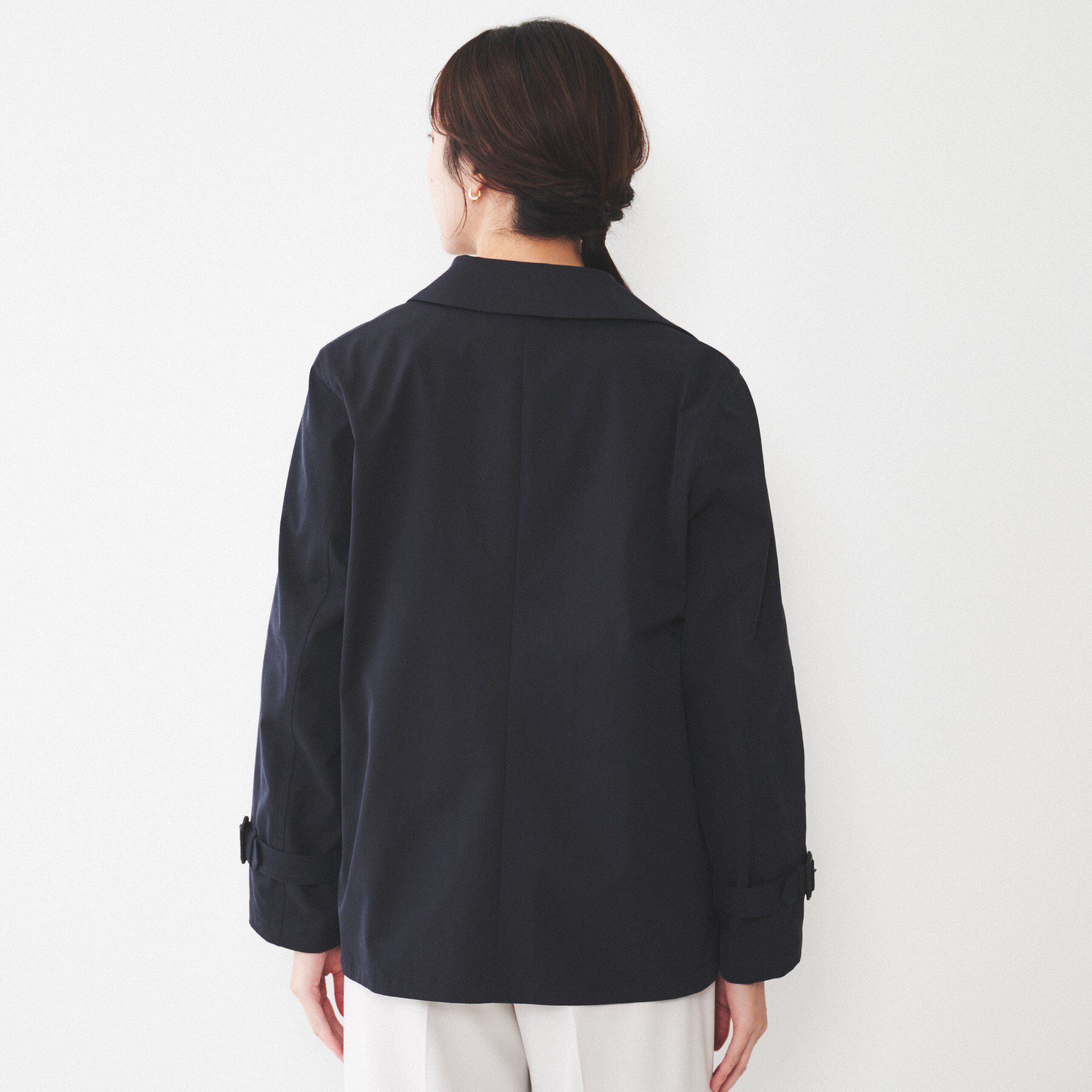 UNTITLED「【洗える/ストレッチ/春コート】ショートトレンチコート」|トレンチコート|