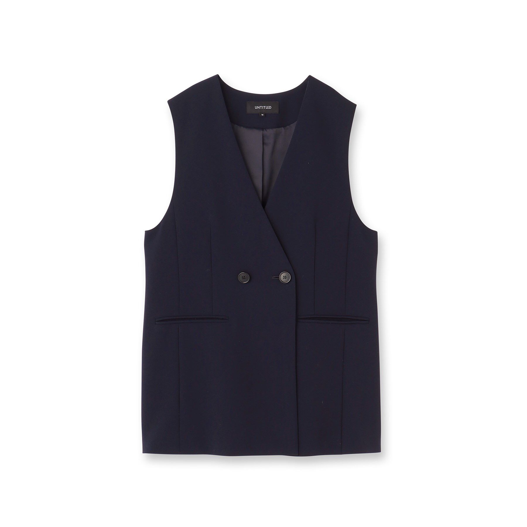 UNTITLED「バックラッフルジレ」|ベスト・ジレ|