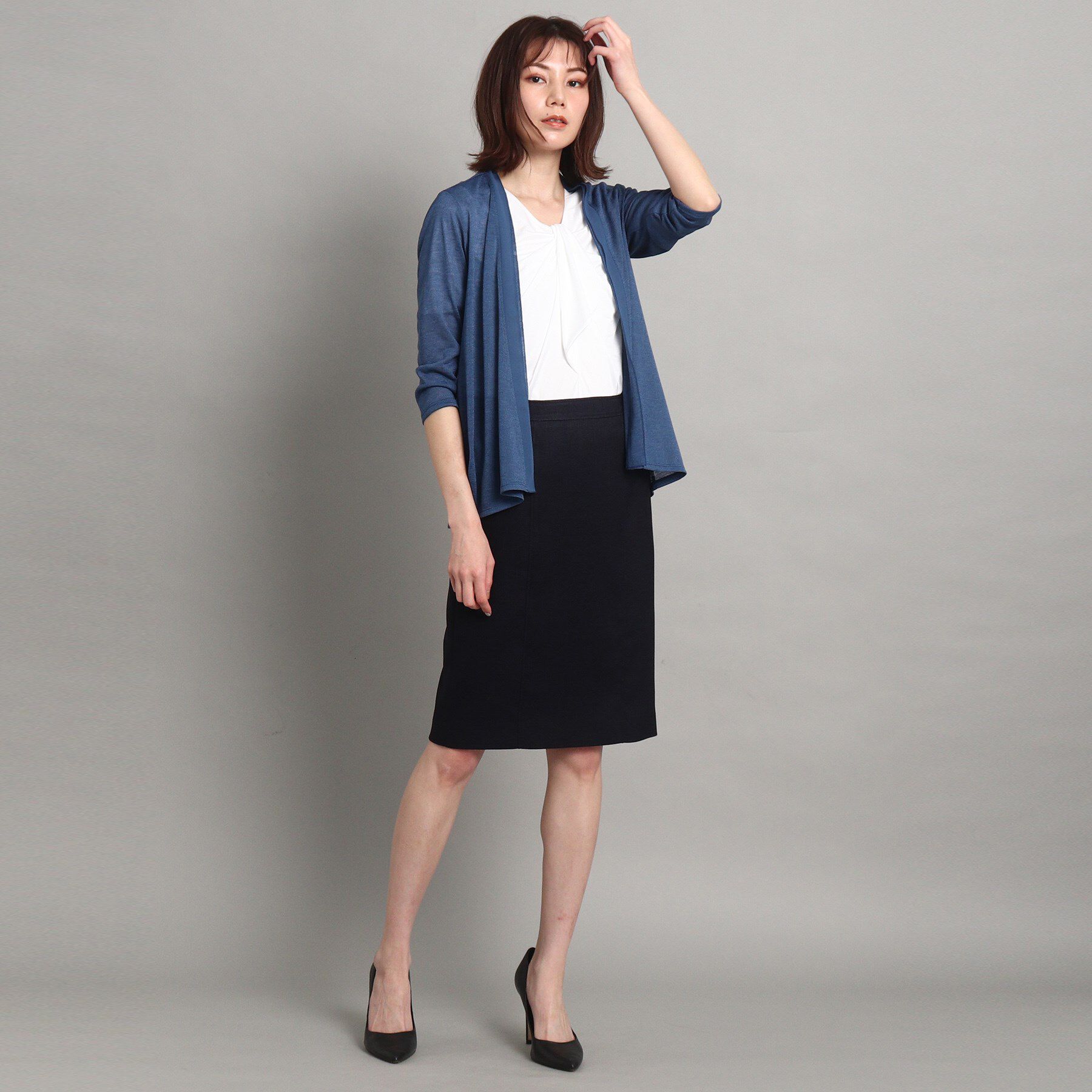 COUP DE CHANCE「【洗える/日本製】ジャージカーディガン」|カーディガン|