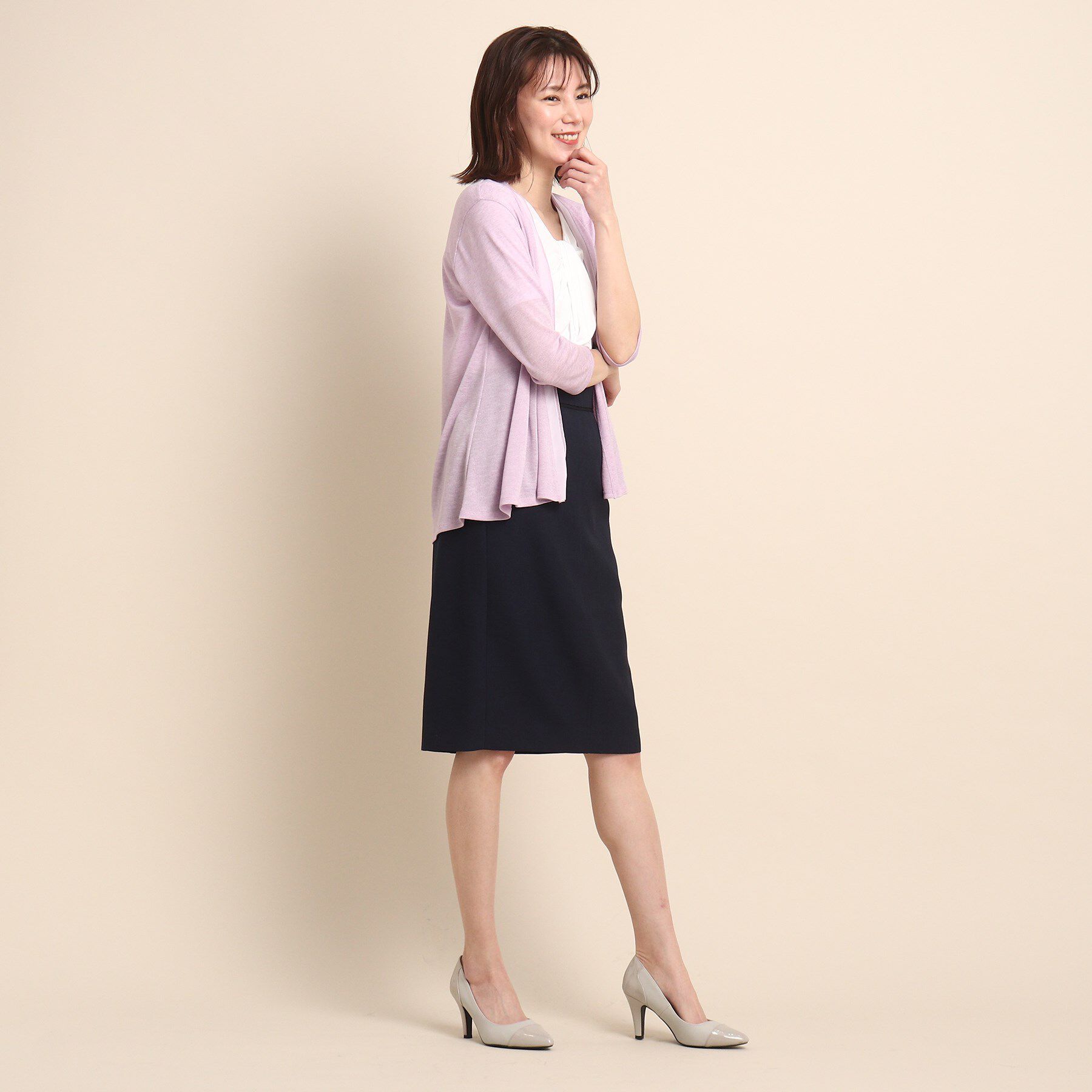 COUP DE CHANCE「【洗える/日本製】ジャージカーディガン」|カーディガン|