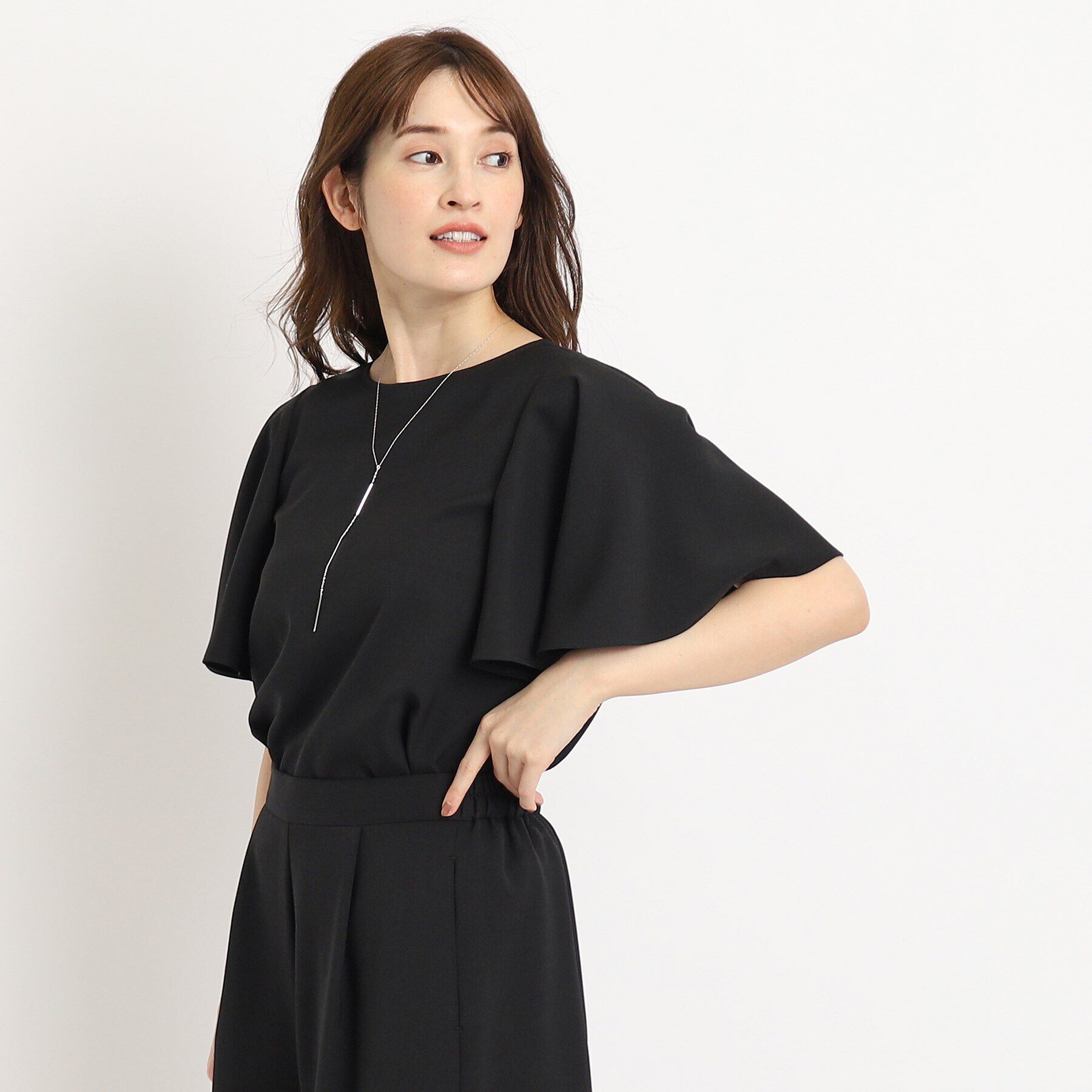 COUP DE CHANCE「【洗える／日本製】大人フリルブラウス」|シャツ・ブラウス|