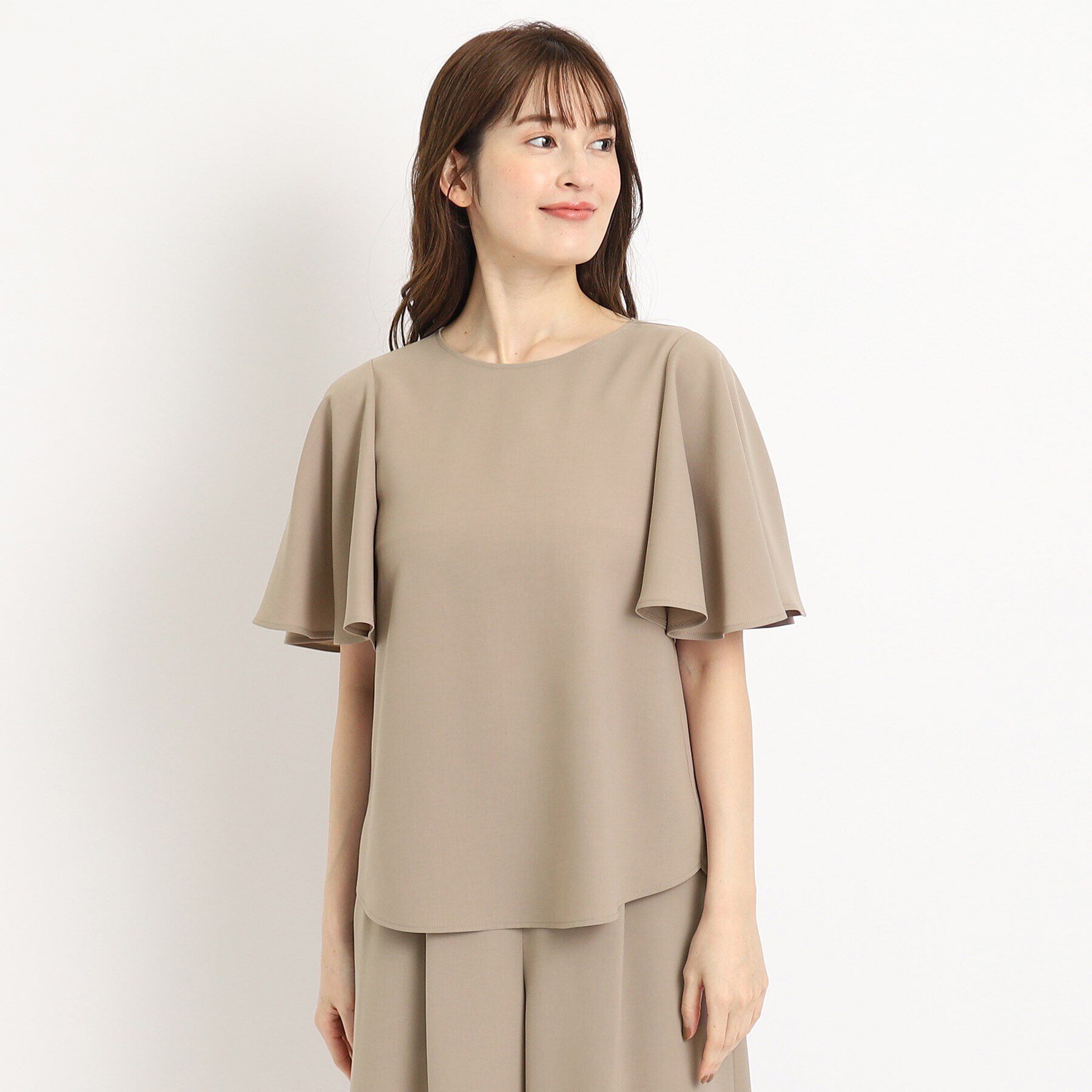 COUP DE CHANCE「【洗える／日本製】大人フリルブラウス」|シャツ・ブラウス|