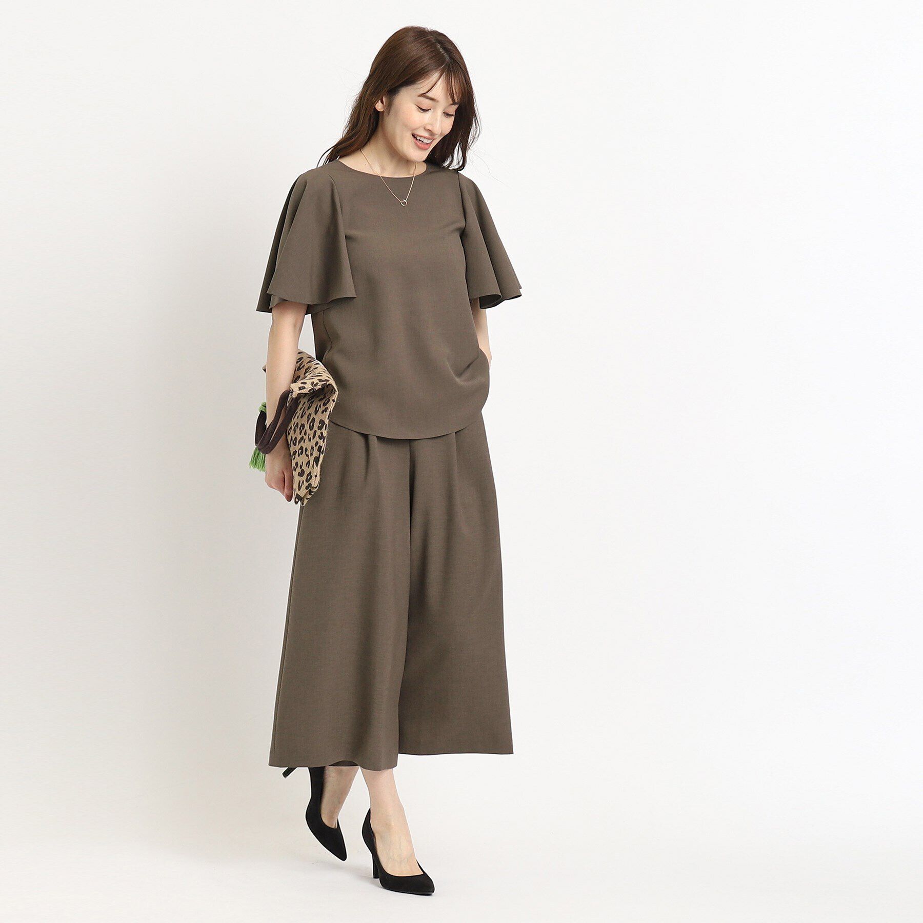 COUP DE CHANCE「【洗える／日本製】大人フリルブラウス」|シャツ・ブラウス|