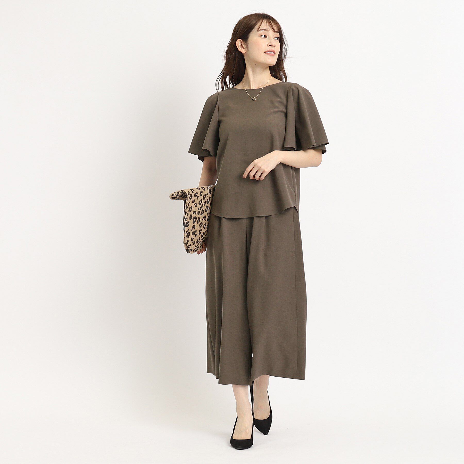 COUP DE CHANCE「【洗える／日本製】大人フリルブラウス」|シャツ・ブラウス|