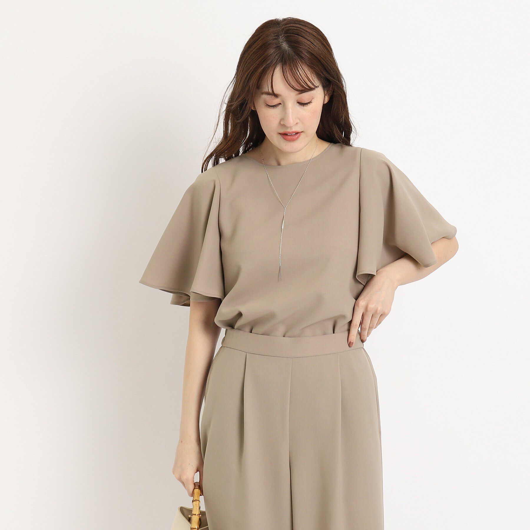 COUP DE CHANCE「【洗える／日本製】大人フリルブラウス」|シャツ・ブラウス|